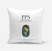 Thumbnail for Puerto Princesa International Airport (PPS) design on white pillow