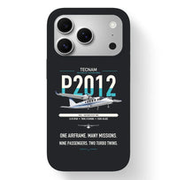 Thumbnail for Tecnam P2012 Traveller design on black magsafe iphone case, for iPhone 17 Pro