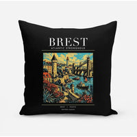 Thumbnail for BREST - Poster - Pillow - Black