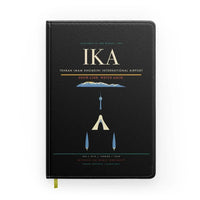 Thumbnail for Tehran Imam Khomeini International Airport (IKA) design on black notebook