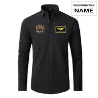 Thumbnail for Retro BELL HUEY UH-1 aviation design printed on soft cotton long-sleeve 2D shirt.