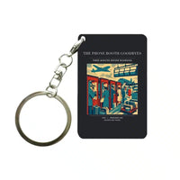 Thumbnail for VINTAGE G4382 - The Phone Booth Goodbyes - Designed Key Chain design on black