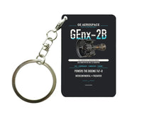 Thumbnail for GEnx-2B Key Chain design on black key chain