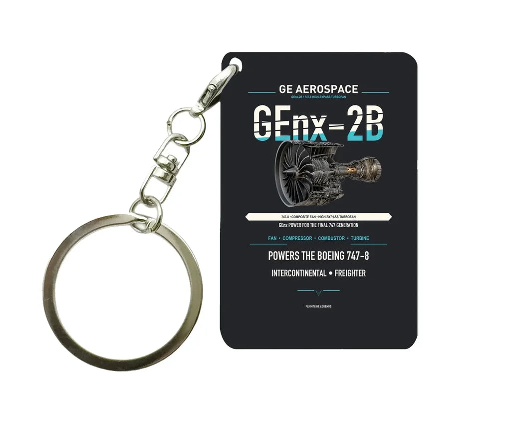 GEnx-2B Key Chain design on black key chain