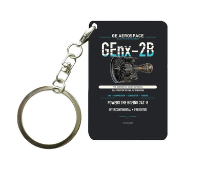 GEnx-2B Key Chain design on black key chain
