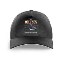 Thumbnail for Bell 505 design on black printed hat