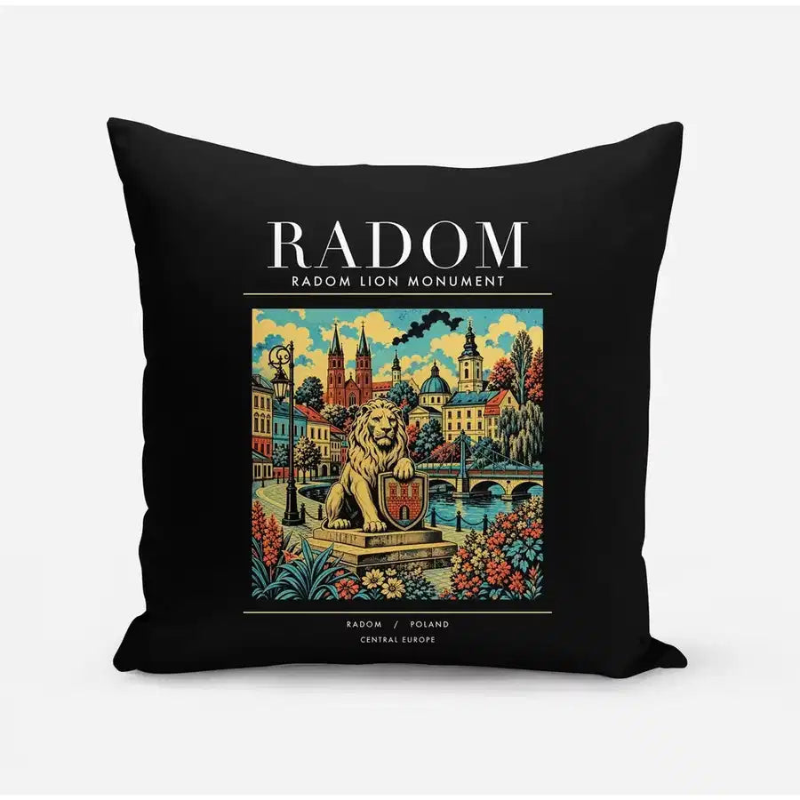 RADOM - Poster - Pillow - Black