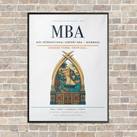 Thumbnail for Moi International Airport MBA — Mombasa vertical canvas print - framed - white background