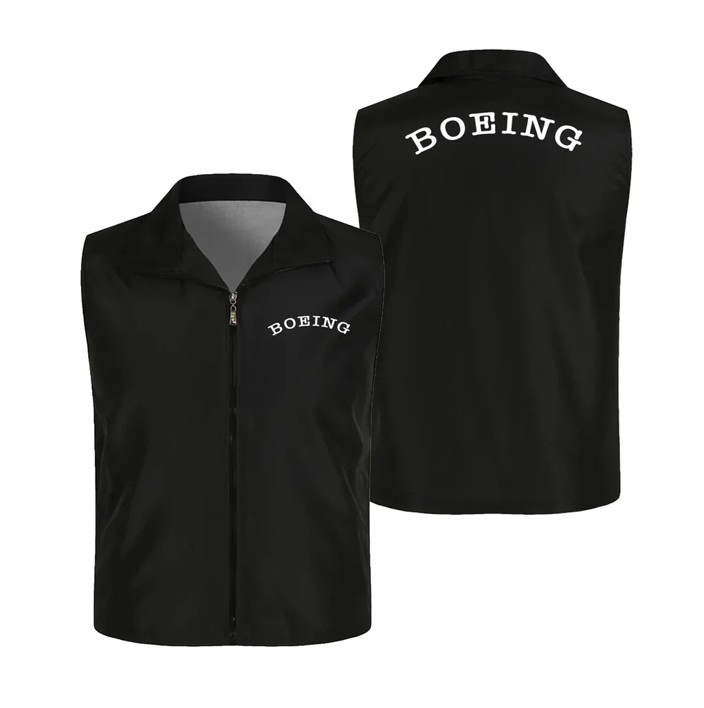 Special BOEING Text Thin Style aviation design printed on lightweight shell with sleeveless design thin vest.