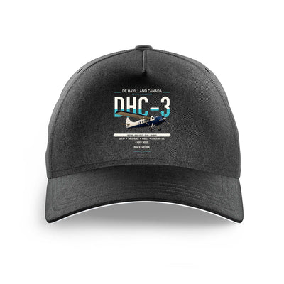 DHC-3 Otter design on black printed hat