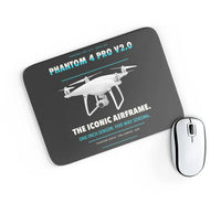 Thumbnail for DJI Phantom 4 Pro V2.0 design on black rectangle mouse pad