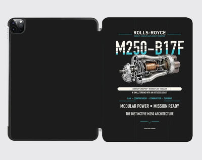 M250-B17F design on black ipad tablet case