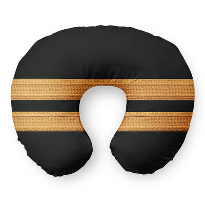 Pilot Epaulette 2 Lines Travel & Boppy aviation design on memory foam with soft cover travel pillow.