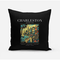 Thumbnail for CHARLESTON - Poster - Pillow - Black