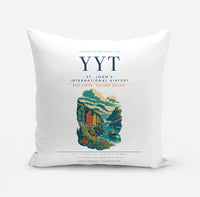 Thumbnail for St. John's International Airport (YYT) design on white pillow