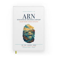 Thumbnail for Stockholm Arlanda Airport (ARN) design on white notebook