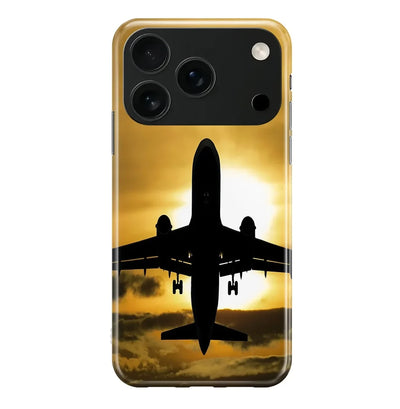 Departing Passanger Jet During iPhone Case