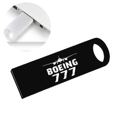 Boeing 777 & Plane aviation design on durable waterproof casing waterproof USB device.