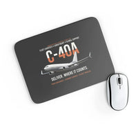 Thumbnail for C-40A Clipper Fleet Logistics Ready design on black rectangle mouse pad