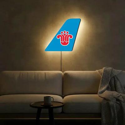 China Southern Airlines aviation design on durable metal with LED aircraft tail wall art.