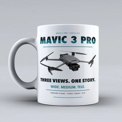 Mavic 3 Pro Mug design on white dji