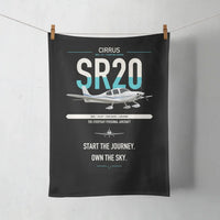 Thumbnail for Cirrus SR20 design on black towel