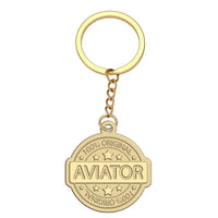 Thumbnail for 100 Original aviation hollow key chain in polished alloy.