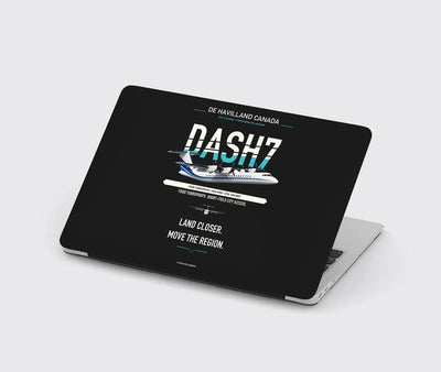 de Havilland Canada DHC-7-102 Dash 7 design on black MacBook case