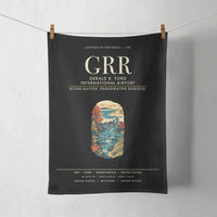 Thumbnail for Gerald R. Ford International Airport Grand Rapids (GRR) design on black towel