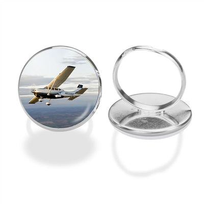 Cruising Cessna aviation ring in stainless steel.