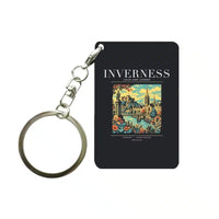 Thumbnail for INVERNESS - Poster - Key Chain - Black