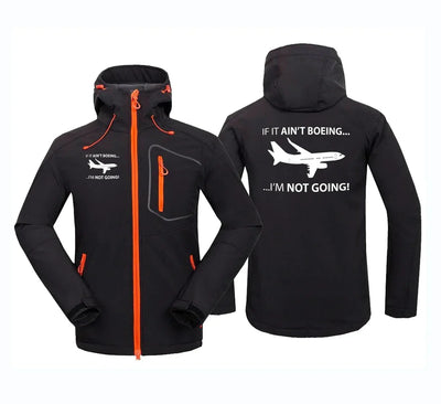 If It Ain't Boeing I'm Not Going! aviation design printed on warm polar fleece polar fleece jacket.