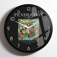 Thumbnail for PENDLETON - Poster - Wall Clock Framed - Black