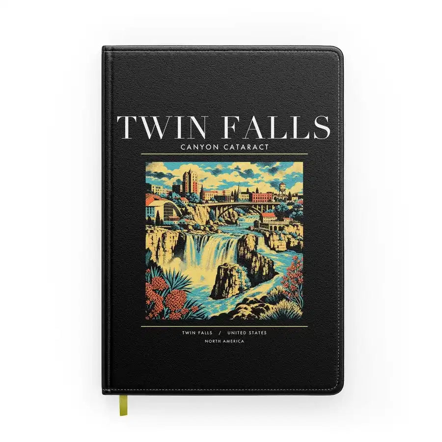 TWIN FALLS - Poster - Notebook - Black
