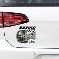 Thumbnail for Boeing 777 & GE90 Engine Car aviation design car sticker in weather-resistant vinyl.