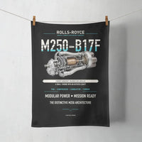 Thumbnail for M250-B17F design on black towel