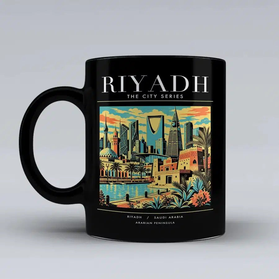 RIYADH - Poster - Mug - Black