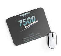 Thumbnail for Bombardier Global 7500 design on black rectangle mouse pad
