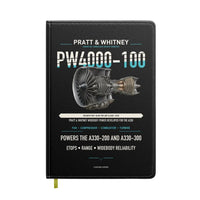 Thumbnail for PW4000-100 design on black notebook