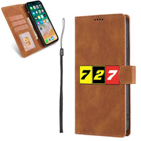 Thumbnail for Flat Colourful 727 Leather Samsung S & Note aviation design on leather Samsung Galaxy S/Note case for Samsung Galaxy S/Note.