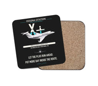 Thumbnail for Cessna Citation X+ design on black 1 piece coaster