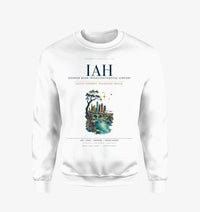 Thumbnail for Houston George Bush Intercontinental Airport (IAH) design on white sweatshirt