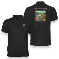 Thumbnail for PORT TOWNSEND - Poster - Double-Side Polo - Black