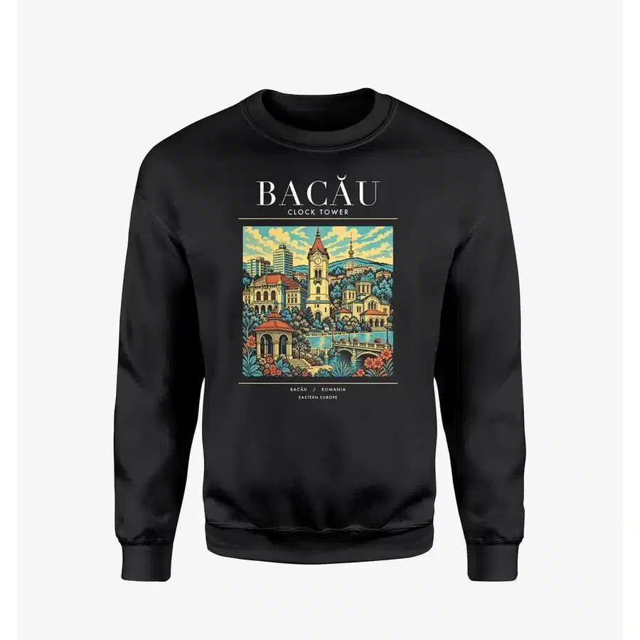 BACĂU - Poster - Sweatshirt - Black