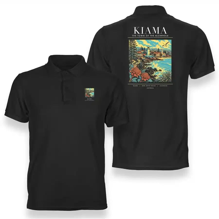KIAMA - Poster - Double-Side Polo - Black