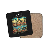 Thumbnail for GAN - Poster - Coaster - Black