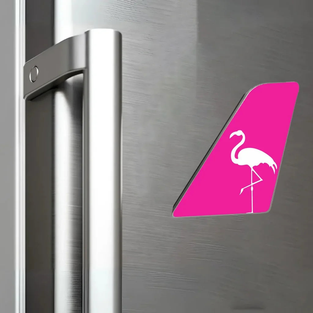 Silver Airlines aviation design tail magnet in 3D metal with magnetic back.