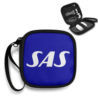 Thumbnail for SAS Airlines Portable aviation design portable headphone bag, padded polyester construction.