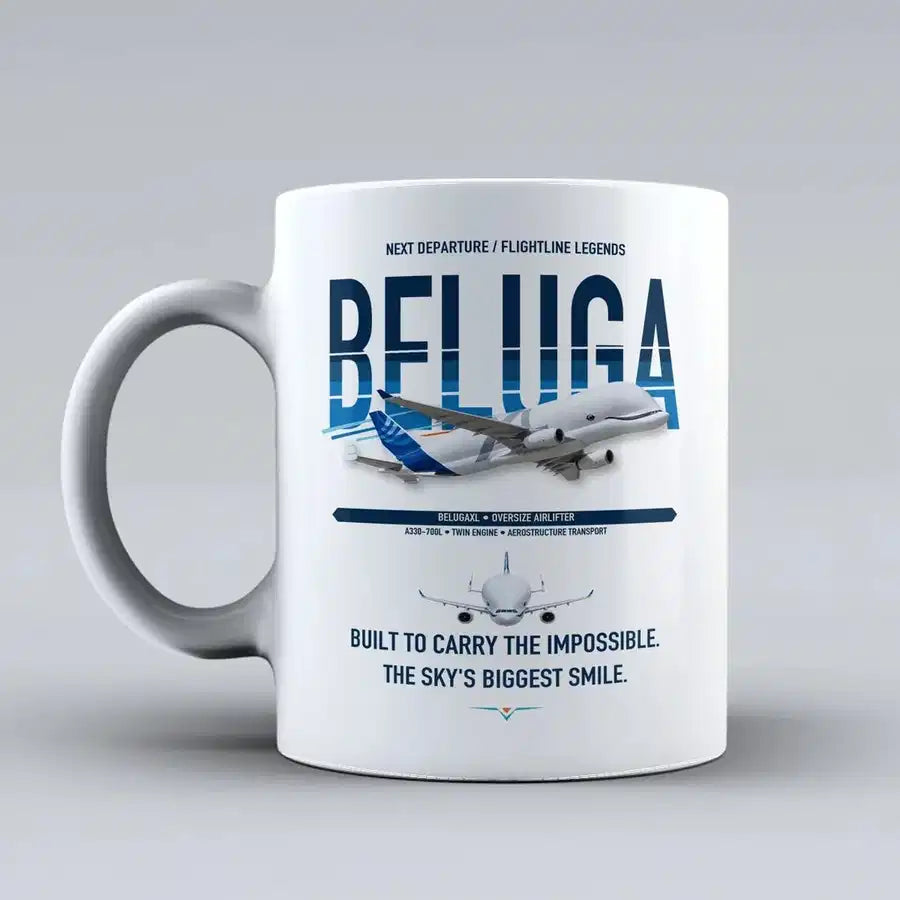 BelugaXL Mug design on white airbus