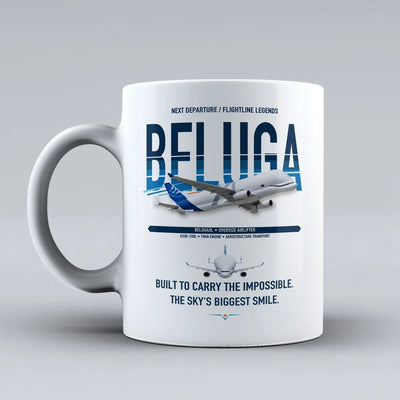BelugaXL Mug design on white airbus